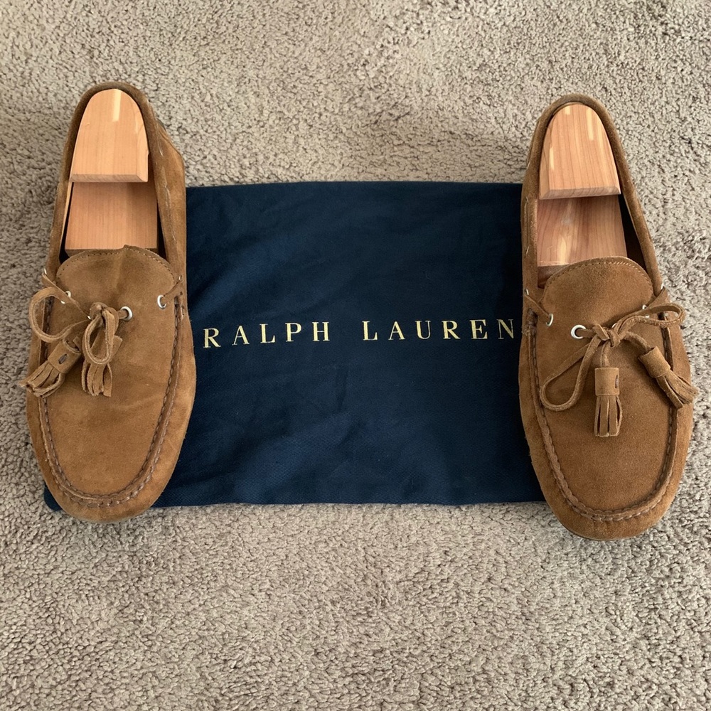Ralph Lauren Harold Suede Loafers with Tassels